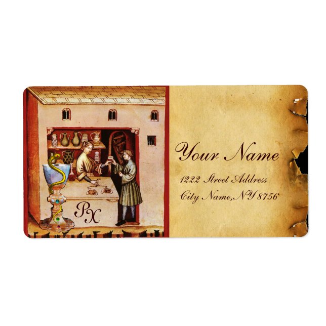 Etiqueta BOWL DE HYGEIA MONOGRAM, Medicina, Farmacia (Frente)