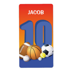 Etiqueta Boy 10.º Balls Deportiva