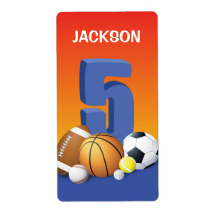 Etiqueta Boy 5.º Balls Deportiva