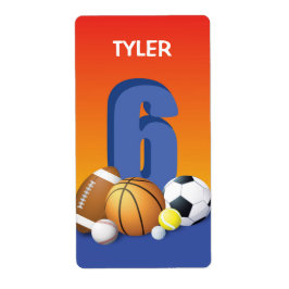 Etiqueta Boy 6.º Balls Deportiva