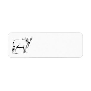 Etiqueta Brahman Cow