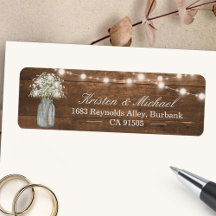 Breath Mason Jar String del bebé ilumina la madera