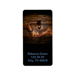 Etiqueta Bribón de madera de las aves acuáticas del país