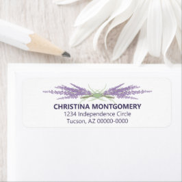 Etiqueta Bridal Shower Lavender Flor Herb Bunds Personaliza