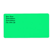 Bright Green Shipping Label