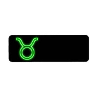 Brillante neón verde - Signo de estrella de toro T
