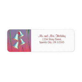 Etiqueta Brillantes campanas plateadas de vacaciones