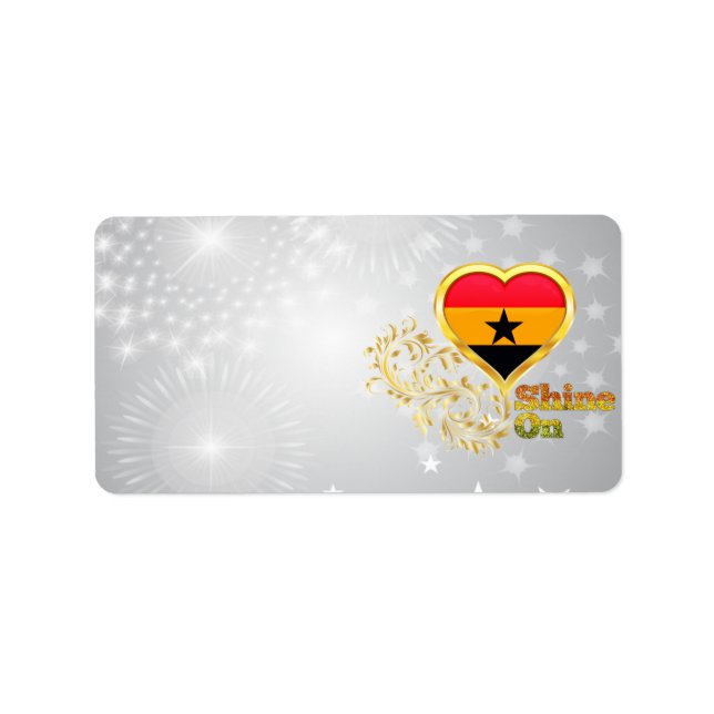 Etiqueta Brillar En Ghana (Frente)