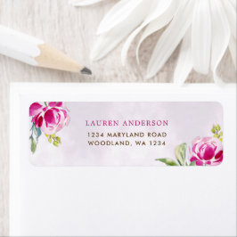 Etiqueta Brindis Floral de Boda