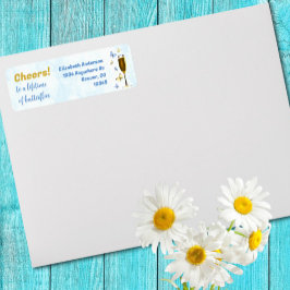 Etiqueta Brindis por toda una vida de mariposas, Desayuno N