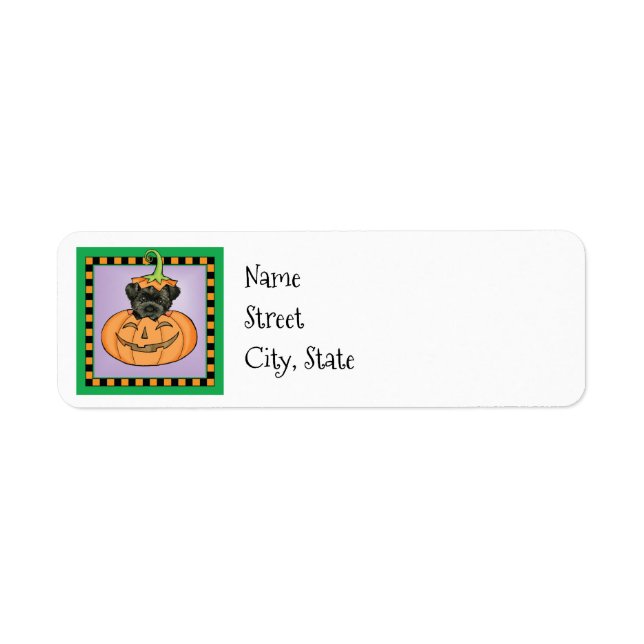 Etiqueta Brittany de Halloween (Frente)
