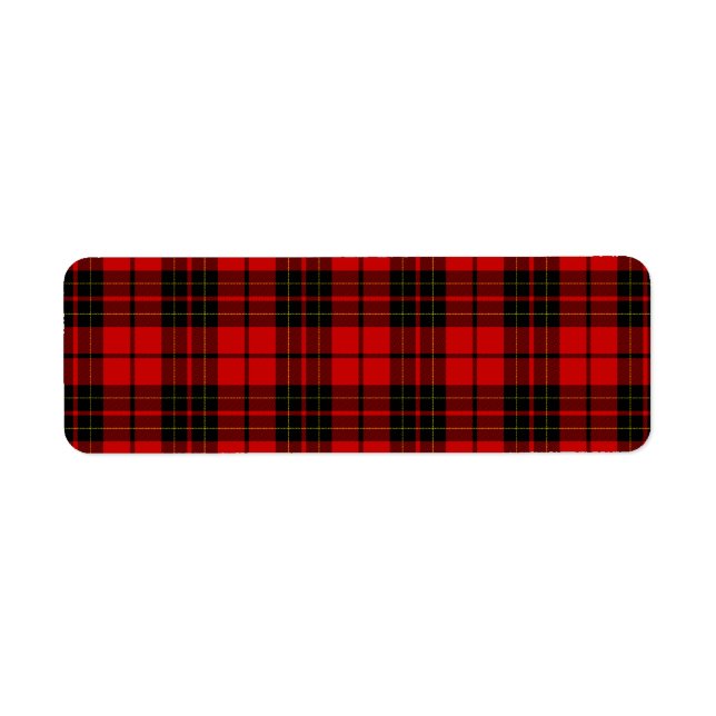Etiqueta Brodie tartan (Frente)