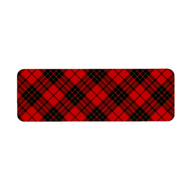 Etiqueta Brodie tartan (Frente)