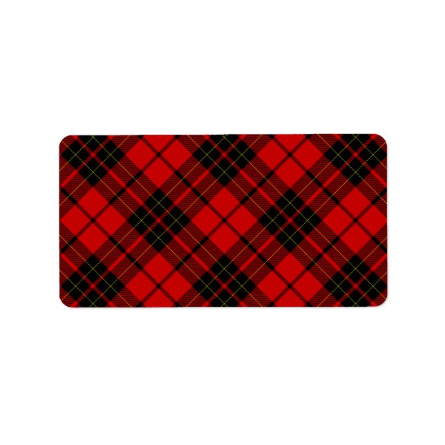 Etiqueta Brodie tartan (Frente)