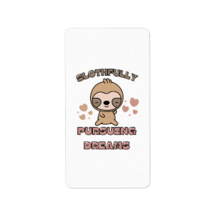 Etiqueta Bromas de animales de perezoso kawaii
