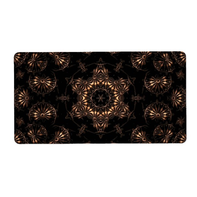 Etiqueta Bronce Age Mandala (Frente)