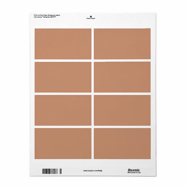 Etiqueta Bronce antiguo (Hoja Entera)