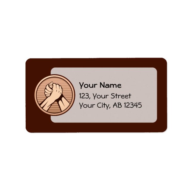 Etiqueta Bronce en lucha armada (Frente)