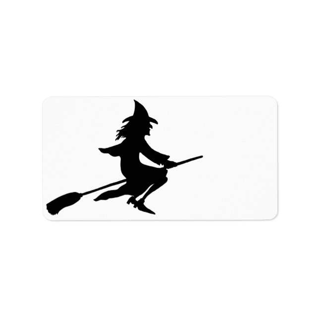Etiqueta Broom Witch (Frente)