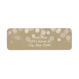 Etiqueta Brown Paper Simple Rustic Wedding Invitation