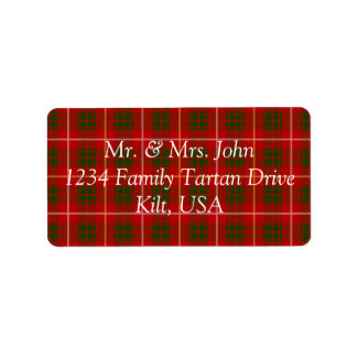 Etiqueta Bruce Tartan