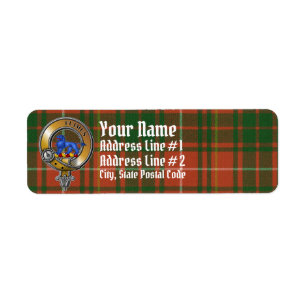 Etiqueta Bruce Tartan & Badge