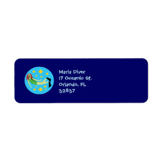 Etiqueta Buceador de Scuba