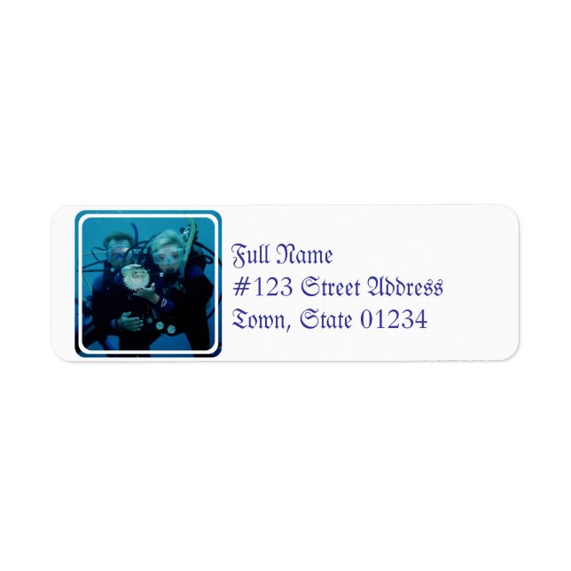 Etiqueta Buceo Scuba (Frente)