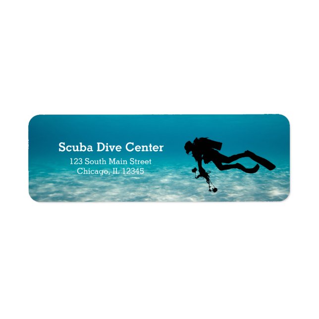Etiqueta Buceo Scuba (Frente)