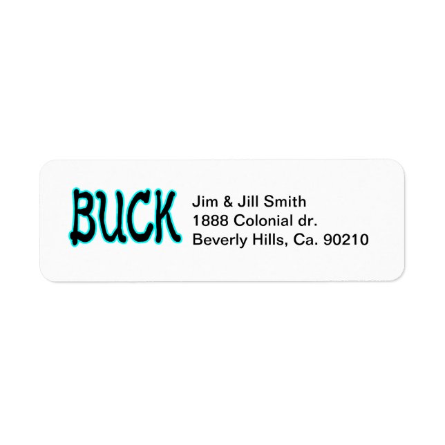 Etiqueta Buck (Frente)