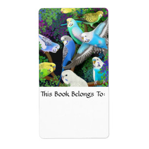 Etiqueta Budgerigars en el libro de Ferns