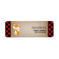 Buffalo Plaid Fox Baby Shower