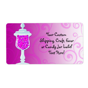 Etiqueta Buffet de vaina rosada caliente Fuchsia