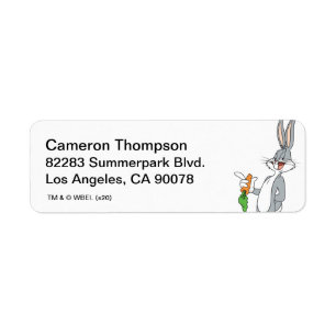 Etiqueta BUGS BUNNY™ Con Zanahoria