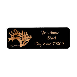 Etiqueta Bull Elk