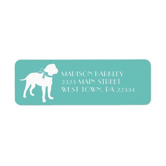 Etiqueta Bull Mastiff Dog Puppy Bullmastiff (Frente)
