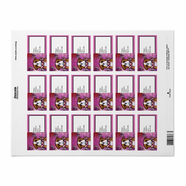 Etiqueta Bulldog (Hoja Entera)