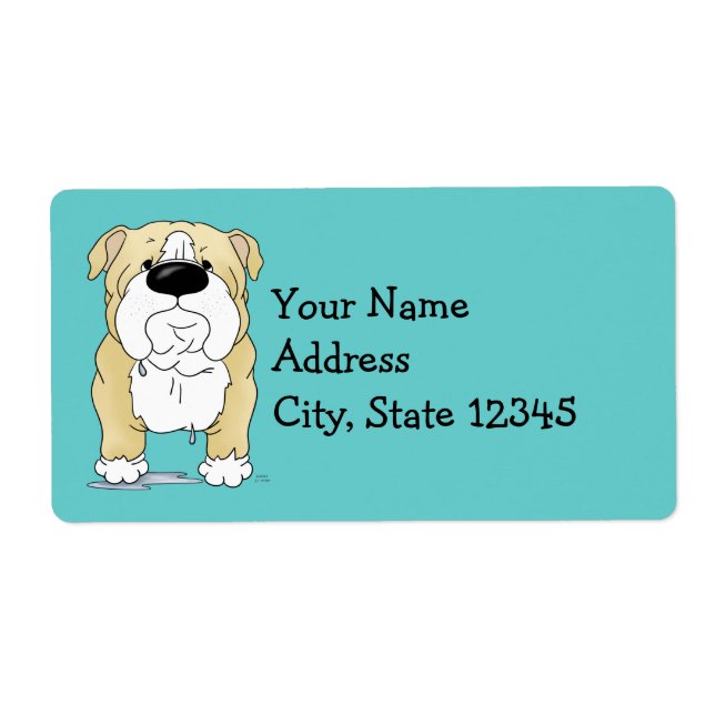 Etiqueta Bulldog Big Nose (Frente)