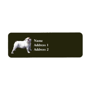 Etiqueta Bulldog De Pie