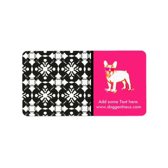 Etiqueta Bulldog moderno (Frente)