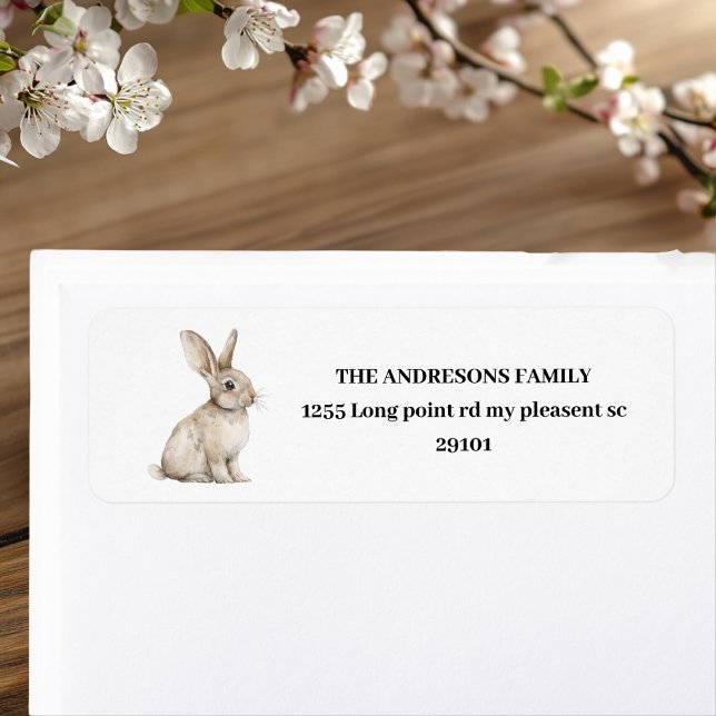 Etiqueta Bunny personalizado de Pascua (Subido por el creador)