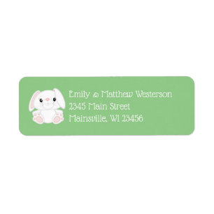 Etiqueta Bunny Rabbit Baby Shower