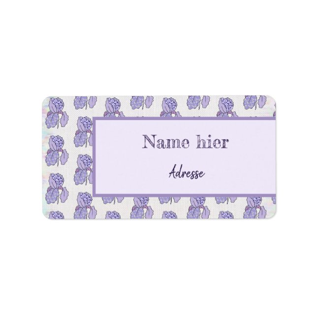 Etiqueta bunte Iris (Frente)