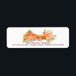 Etiqueta Buon Natale, watercolor Christmas banner<br><div class="desc">Christmas banner label with holly and berries,  handpainted watercolor 

Handpainted watercolor address label,  perfect for a festive holiday card or invitation. Make your holiday mail stand out from the traditional cards with these handpainted watercolor banners</div>