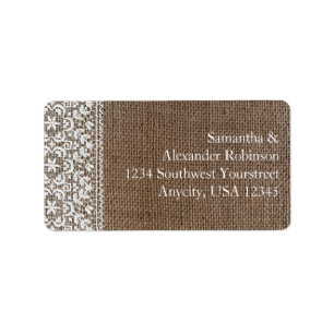 Etiqueta Bupomada simple y encaje