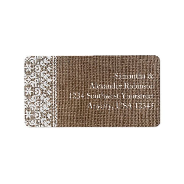 Etiqueta Bupomada simple y encaje (Frente)