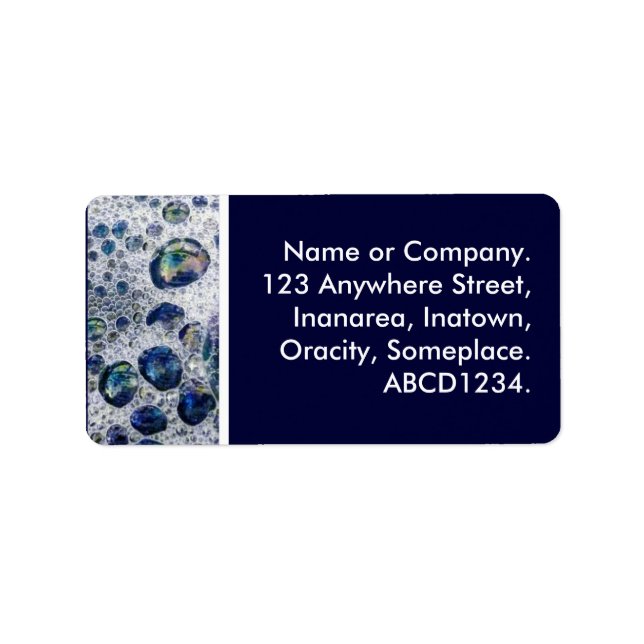 Etiqueta Burbujas (Frente)