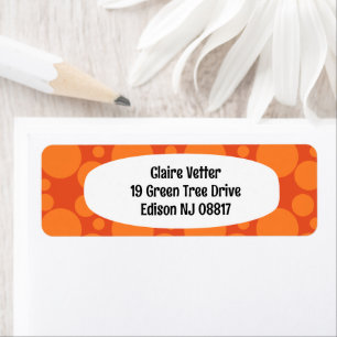 Etiqueta Burbujas de jabón naranja