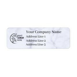 Etiqueta Business Logo Custom Return Address Label