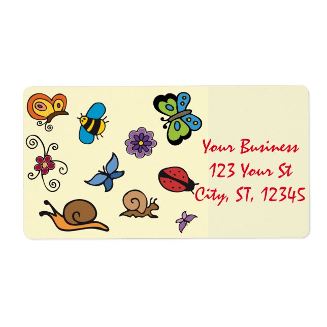 Etiqueta Butterflies Snails Insect Thunder_Cove (Frente)